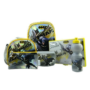 ست 45 در 1 کوله پشتی 40 سانتی بتمن Batman مدل Promotion Items 45 in 1 - The Batman _کوله پشتی